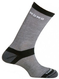 Zeķes Mund Socks Elbrus, melna/pelēka, L