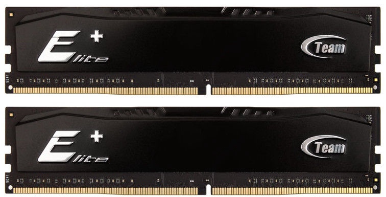 Operatīvā atmiņa (RAM) Team Group Elite Plus Black, DDR4, 8 GB, 2133 MHz