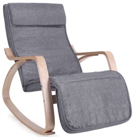 Кресло-качалка Songmics Ergo, серый, 80 см x 55 см x 91 см