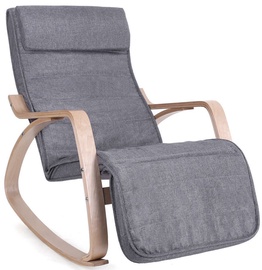 Fotelis Songmics Grey, 55x80x91 cm
