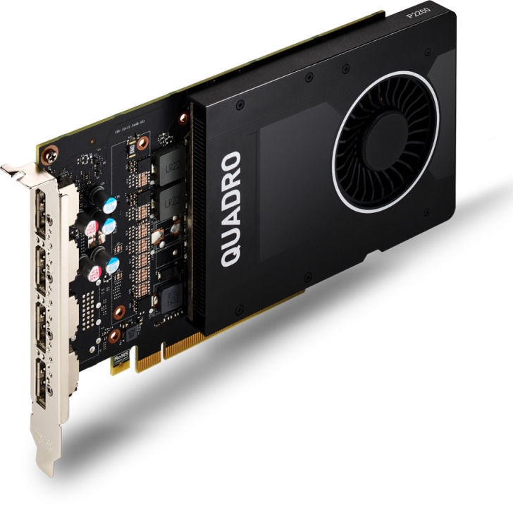 Vaizdo plokštė PNY Quadro P2200 PCIE VCQP2200-PB, 5 GB, GDDR5