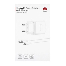 Telefoni laadija Huawei, USB/USB Type-C, valge