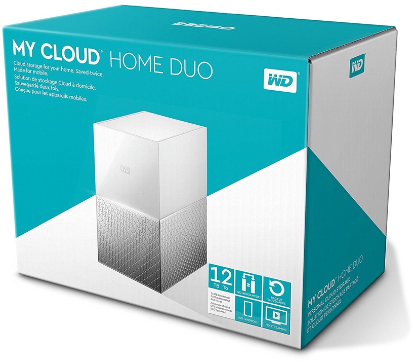 Tinklinė duomenų saugykla Western Digital My Cloud Home Duo WDBMUT0060JWT, 6000 GB