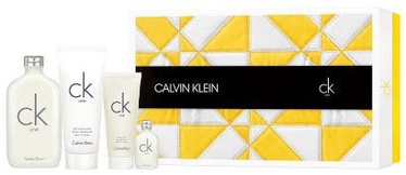Набор для женщин Calvin Klein CK One 200 ml EDT + 15 ml EDT + 200 ml Body Lotion + 100 ml Body Wash Unisex