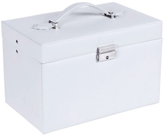 Songmics Jewelry Box White/Beige 24.5x15.5x16cm