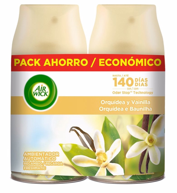 Gaisa atsvaidzinātājs Air Wick Freshmatic Orchid & Vanilla, 0.25 l, 2 gab.