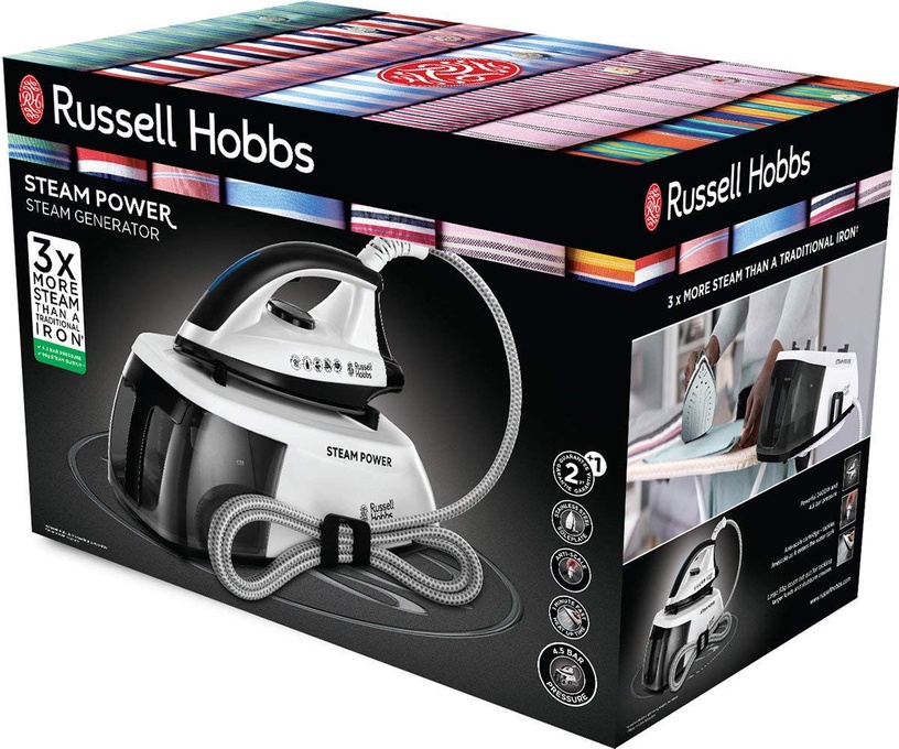 Triikimissüsteem Russell Hobbs Hobbs Steam Power 24420-56, valge/must