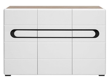 Kumode Black Red White Byron 42x150x106cm White