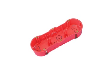 Montāžas kastes slēgtai montāžai Pawbol A0041A Mounting Box 68x44mm Red