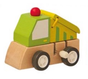 Woody Clockwork Construction Machine Green 90999