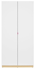 Black Red White Princeton Wardrobe White/Fuchsia