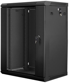 Lanberg 15U 600x450 Wall-Mounted Rackmount Black
