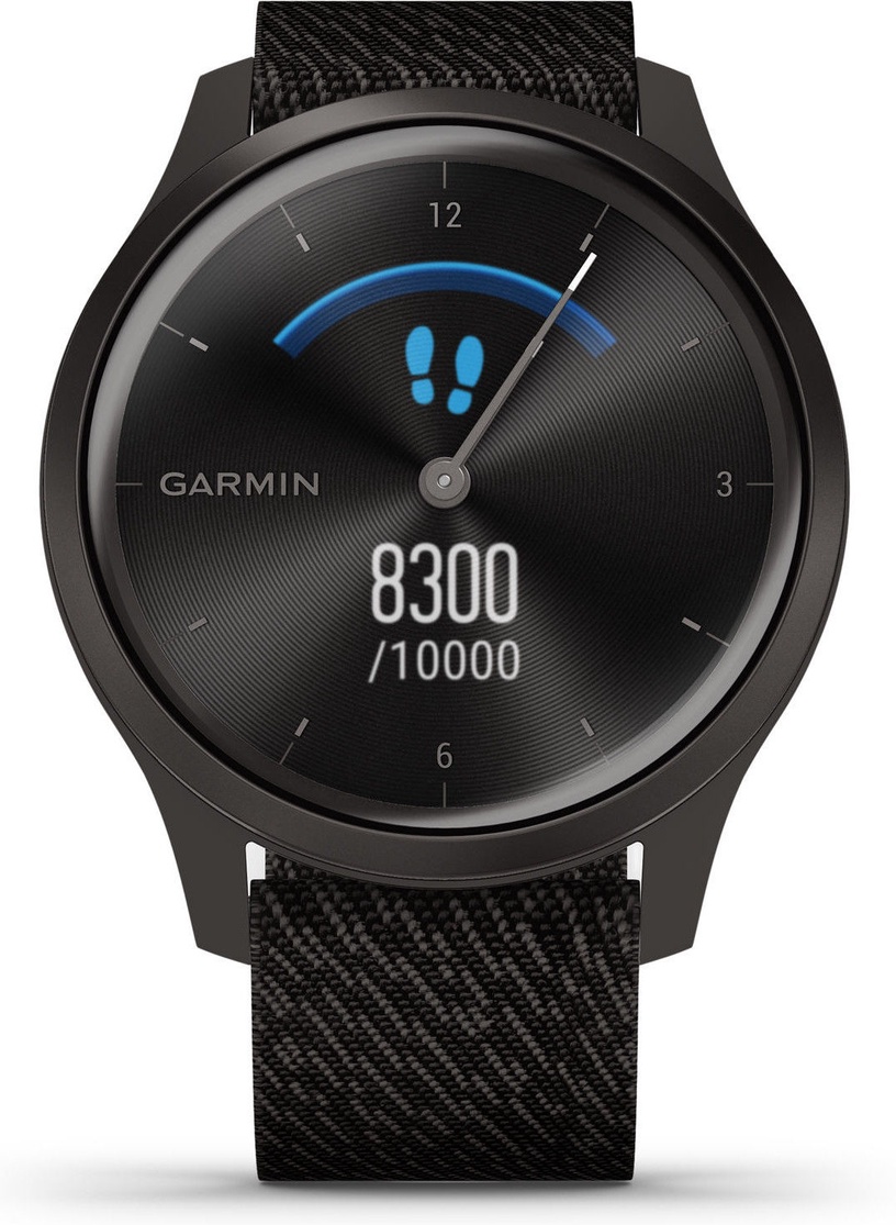 Viedais pulkstenis Garmin Vivomove, melna