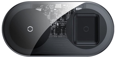 Baseus Simple 2in1 Wireless Charger WXJK Transparent/Black