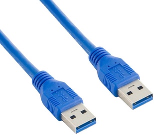 4World USB Cable A Male To Male 4m Blue