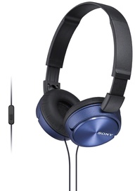 Vadu austiņas Sony MDR-ZX310AP, zila/melna