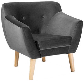 Fotelis Signal Meble Bergen 1 Velvet Grey, 78x54x76 cm