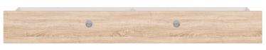 Black Red White Bed Drawer Nepo 90A White/Sonoma Oak