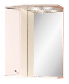 Norta Deko 65 Bathroom Cabinet Left White