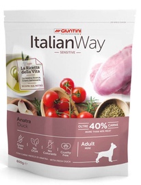 Сухой корм для собак Italian Way Sensitive Mini Adult, мясо утки, 0.8 кг