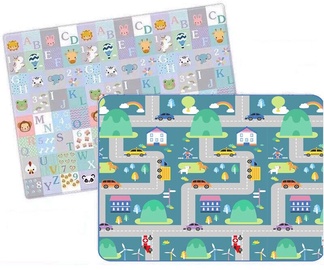 Double Sided Educational Mat Letters & Transport 150x200cm