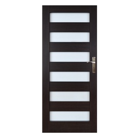 Vidaus durų varčia Everhouse Genua, wenge, kairinė, 84.4x203.5 cm
