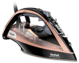 Утюг Tefal Ultimate Pure FV9845, черный/розовый