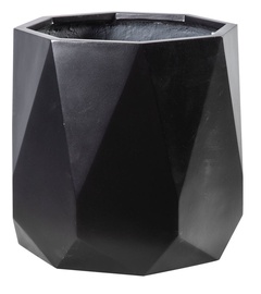 Puķu pods Home4you Sandstone Flowerpot 71815 D42.5xH37cm Black
