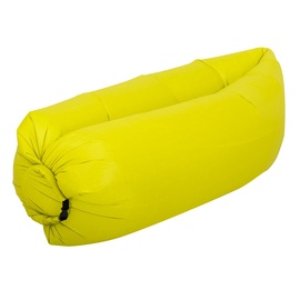Täispuhutav madrats RoGer Air-Filled Pouf, kollane, 2300x700 mm
