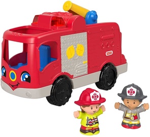 Ugunsdzēsēju mašīna Fisher Price Little People Little Explorerss, sarkana
