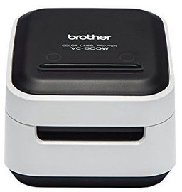 Принтер этикеток Brother VC-500W, 660 г, черный/серый