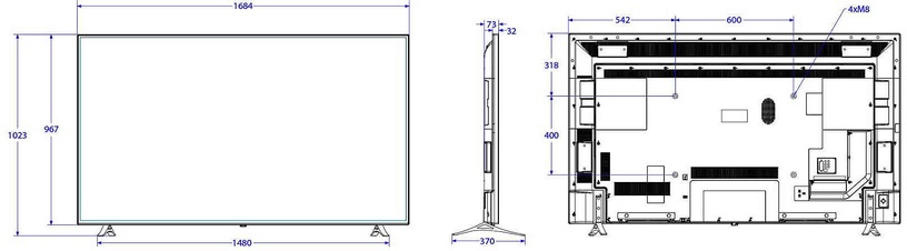 Televizorius Philips, 75 "