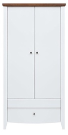 Skapis Black Red White Kalio SZF2D2S White, 99.5x59.5x196.5 cm