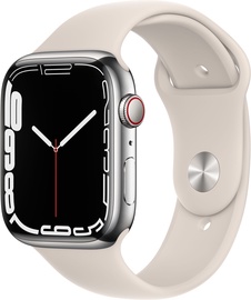 Nutikell Apple Watch Series 7 GPS + LTE 45mm Stainless Steel, hõbe