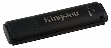 USB zibatmiņa Kingston Data Traveler, melna, 64 GB