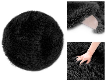 AmeliaHome Dokka RUG/AH Carpet Black R 90x90cm
