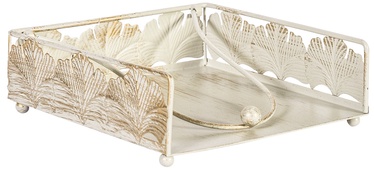 Home4you Napkin Holder Curly 18x18xH6cm Beige