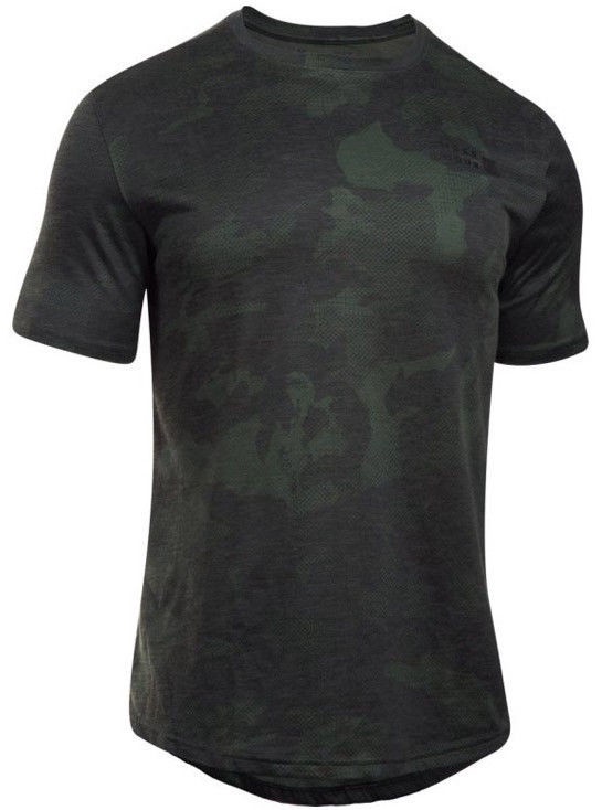 T-krekls, vīriešiem Under Armour, brūna/zaļa, XS