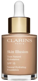 Tonālais krēms Clarins Skin Illusion Natural Hydrating SFP15 109 Wheat, 30 ml