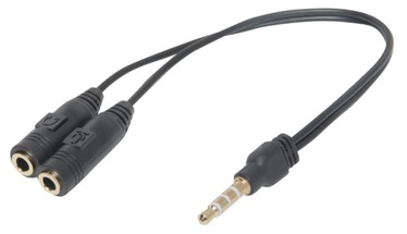 Defender Audio Adapter Mini Jack to 2 x Mini Jack Black 0.15m