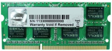 Operatīvā atmiņa (RAM) G.SKILL F3-10666CL9S-4GBSQ DDR3 (SO-DIMM) 4 GB