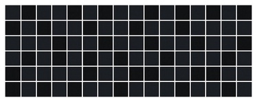 Keraminės dekoruotos sienų plytelės Bel Canto Black, 40 x 15 cm