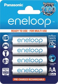 Uzlādējamais elements Panasonic Eneloop Rechargeable Batteries + Case 4x AA 1900mAh