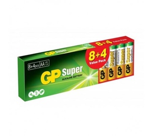 Elements GP Batteries Super Alkine GPPCA15AS475 AA 12pcs