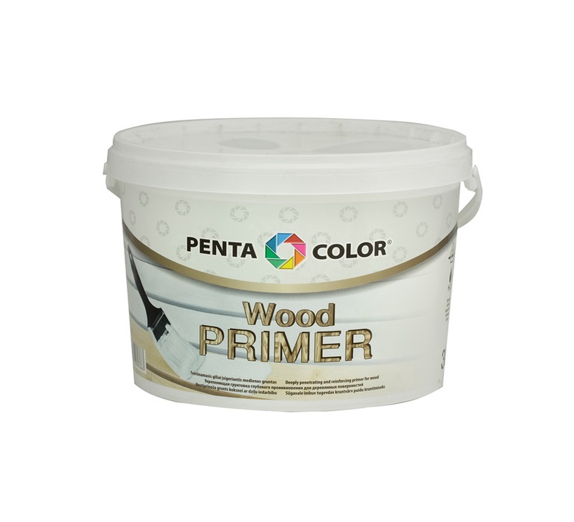 Grunts koka Pentacolor Wood Primer, balta, 3 l