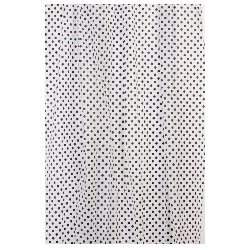 Штора для ванной Thema Lux ZHY018-4, белый/черный, 180 см x 180 см