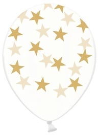 PartyDeco Воздушные шары со звездами, 30 см, 6 шт, прозрачные