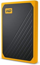 Жесткий диск Western Digital My Passport Go, SSD, 2 TB, черный/желтый