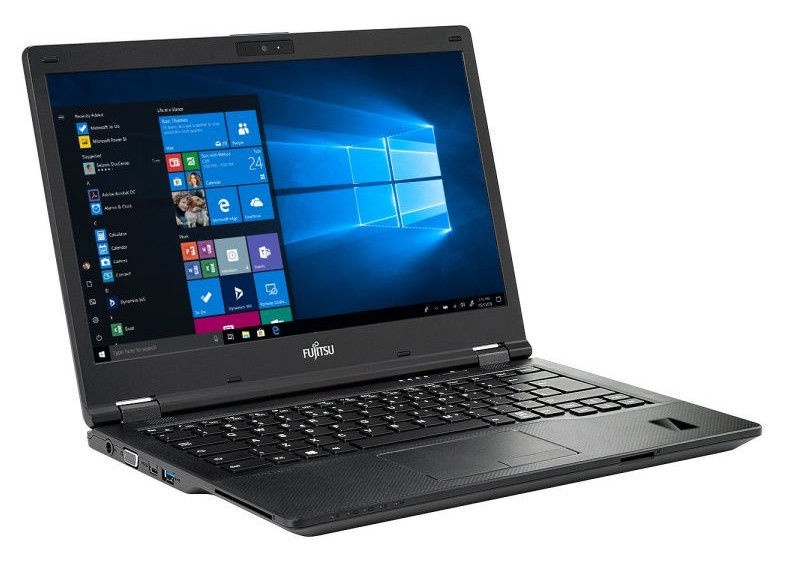 Portatīvais dators Fujitsu LifeBook LKN:E5490M0003PL, Intel Core i5-8265U (6 MB Cache, 3.90 GHz), 8 GB, 256 GB, 14 ", Intel UHD Graphics, melna