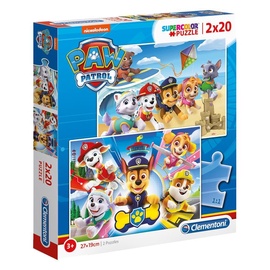 Puzle Clementoni SuperColor Paw Patrol 738794, 2x20 gab.